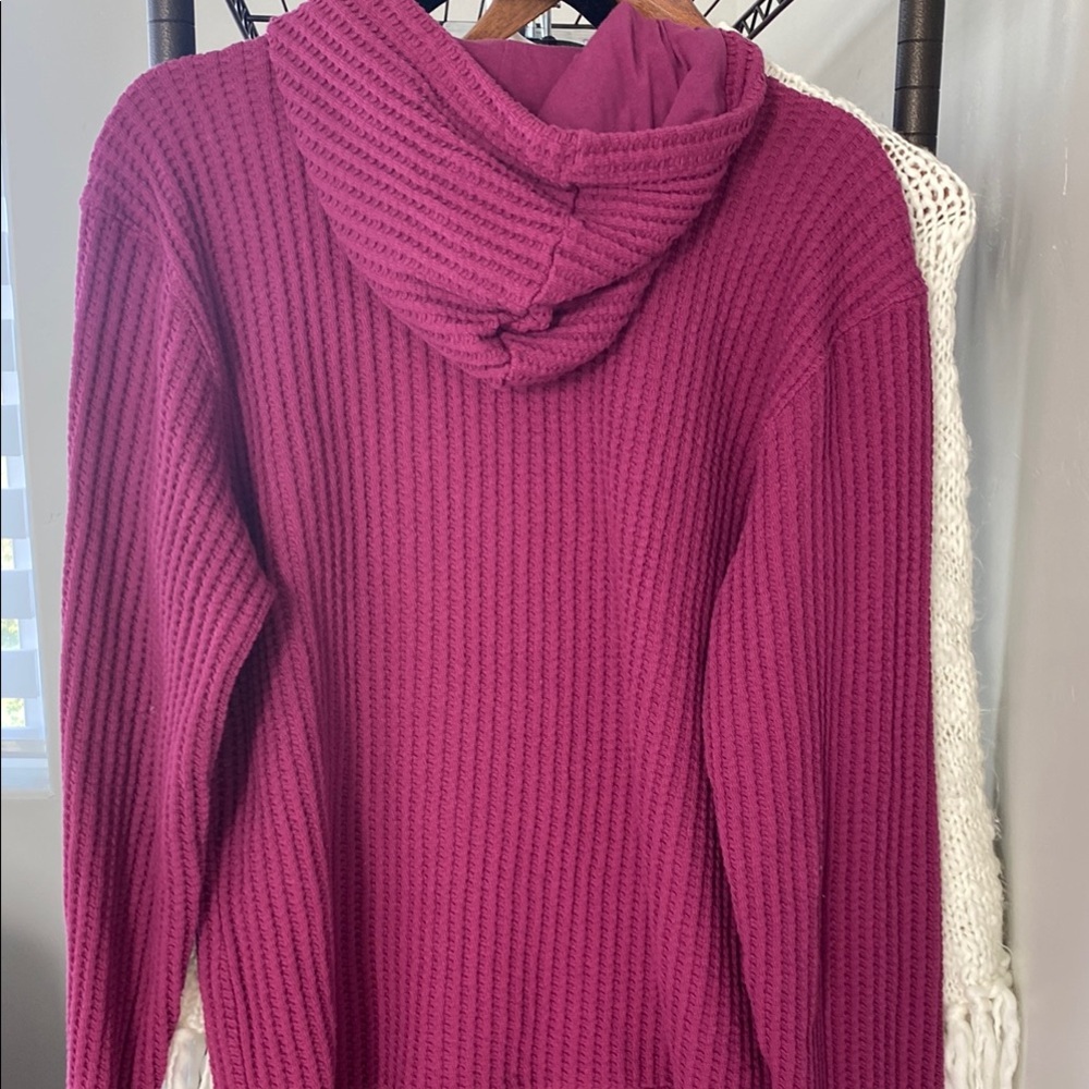Alpine Design Pink waffle Hooded Sweater - Picture 4 of 4